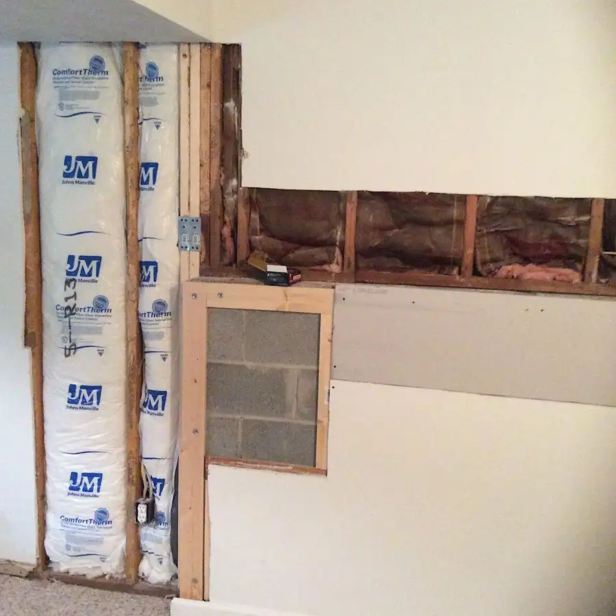 Wall insulation replacement during Contents Cleaning & Restoration in Battle Creek